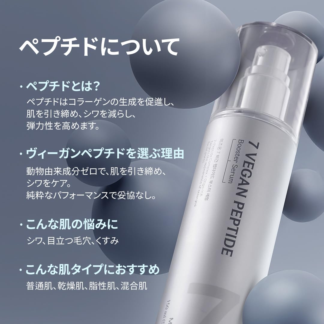 Amazon | MIZON 7 ヴィーガンペプチドブースターセラム ナイアシン